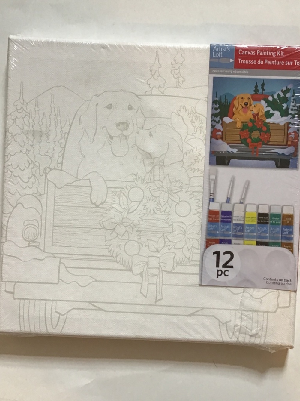 Artist Loft Christmas Canvas Painting Set